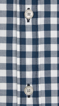 MID INDIGO Chemise vichy en coton de couleur contrastante