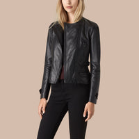 BLACK Perfecto en cuir nappa