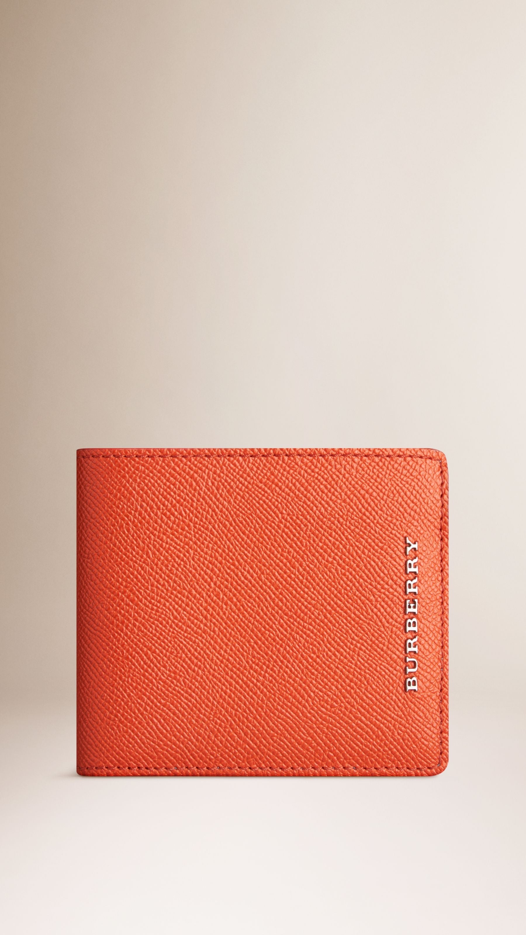 BRIGHT CORAL RED Portefeuille à rabat en cuir London
