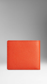BRIGHT CORAL RED Portefeuille à rabat en cuir London