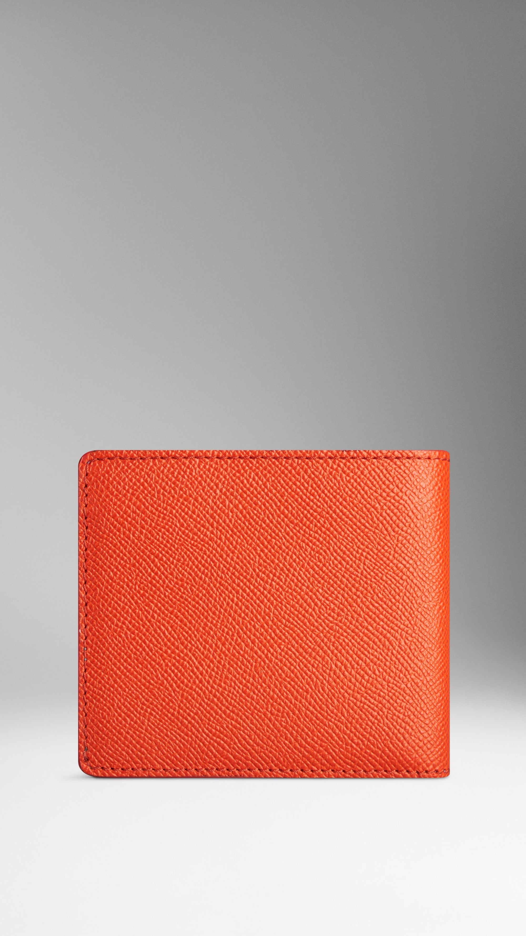 BRIGHT CORAL RED Portefeuille à rabat en cuir London