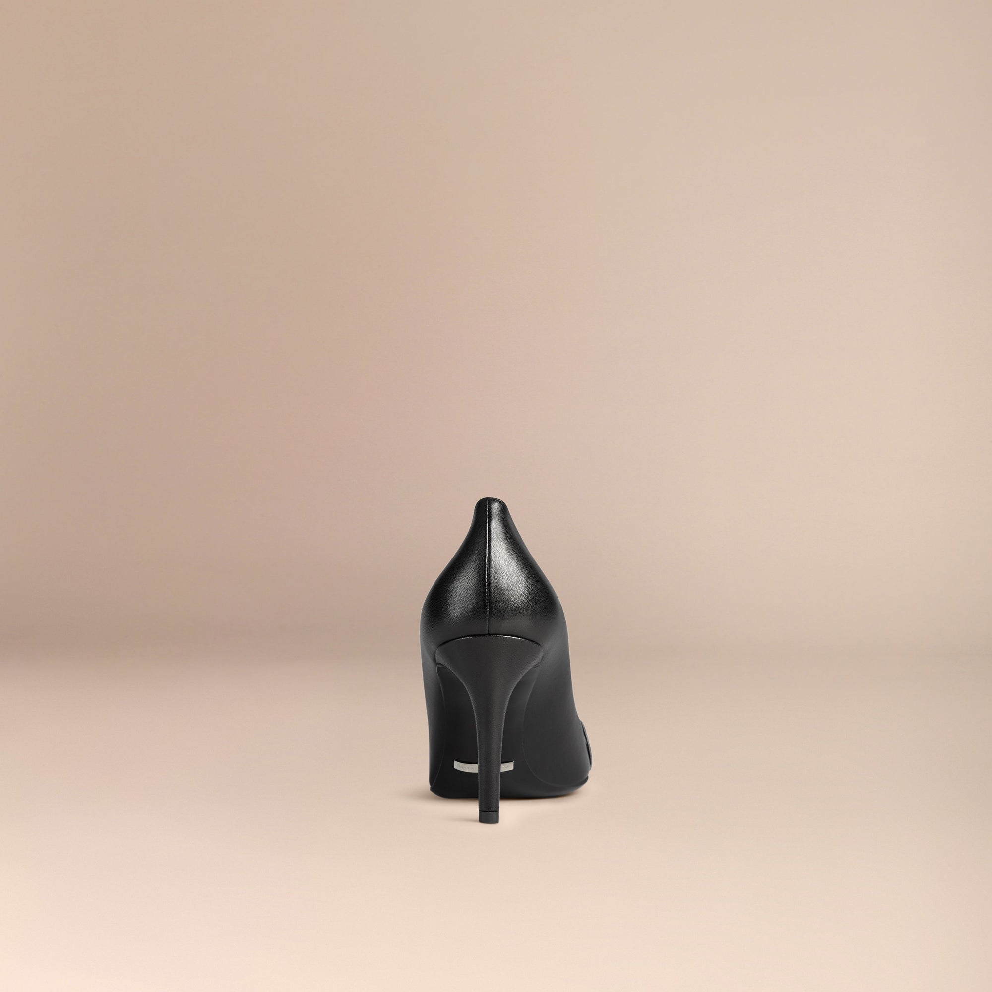 BLACK Escarpins en cuir à motif Horseferry check