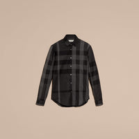 CHARCOAL Chemise en coton à motif check
