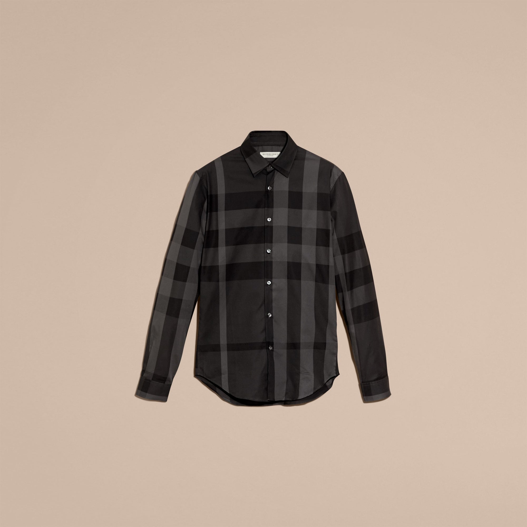 CHARCOAL Chemise en coton à motif check