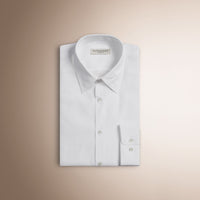 WHITE Chemise moderne en popeline de coton