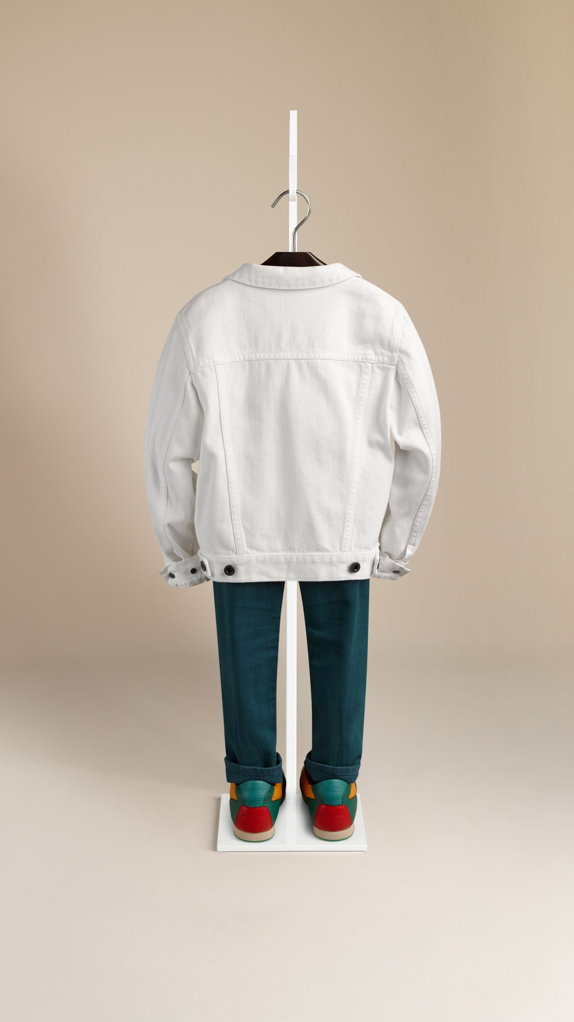 OPTIC WHITE Veste denim en coton