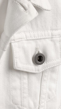 OPTIC WHITE Veste denim en coton