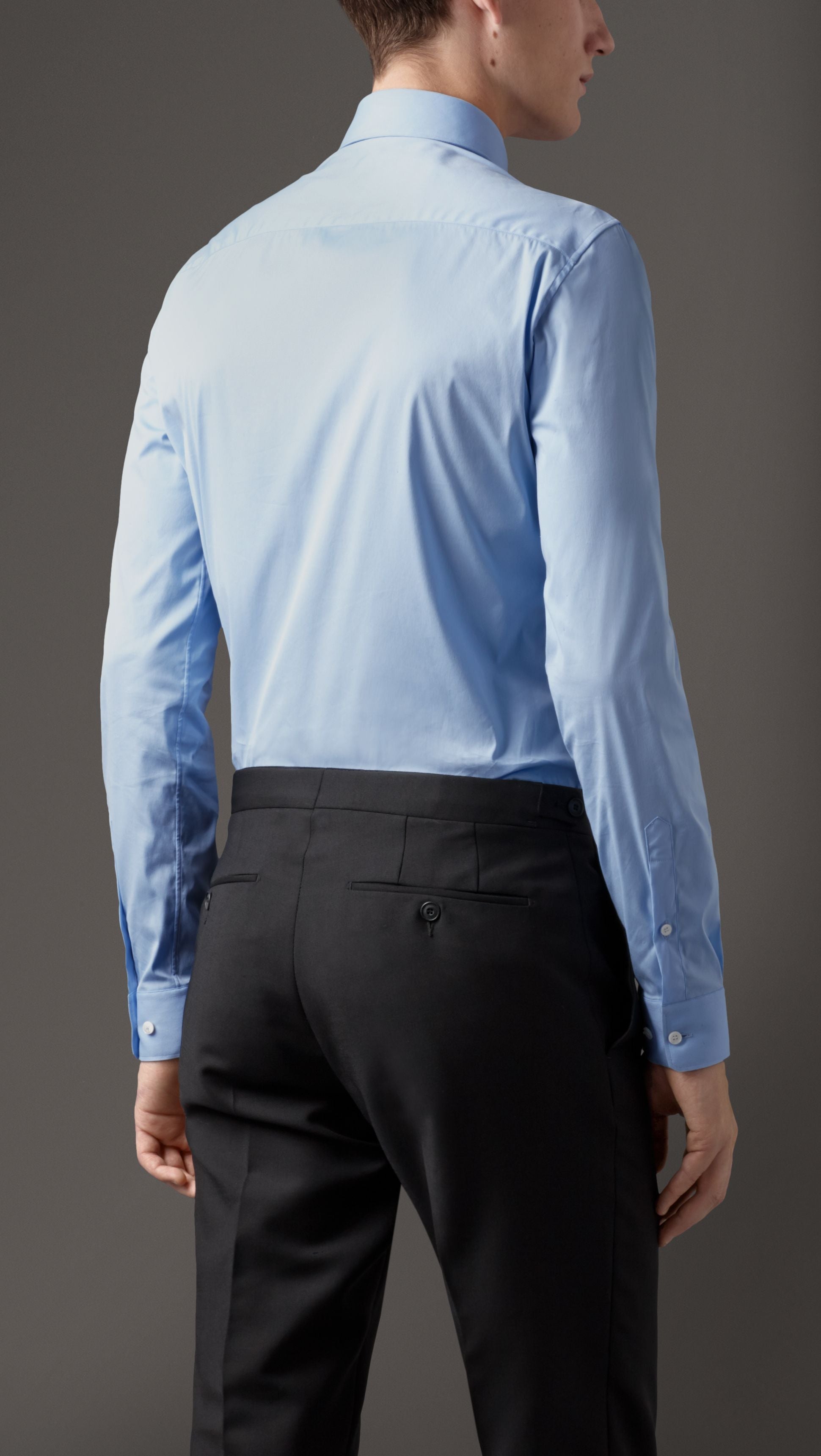 CITY BLUE Chemise ajustée en coton extensible