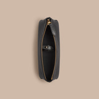 BLACK Petite pochette pour accessoires numériques en cuir grainé