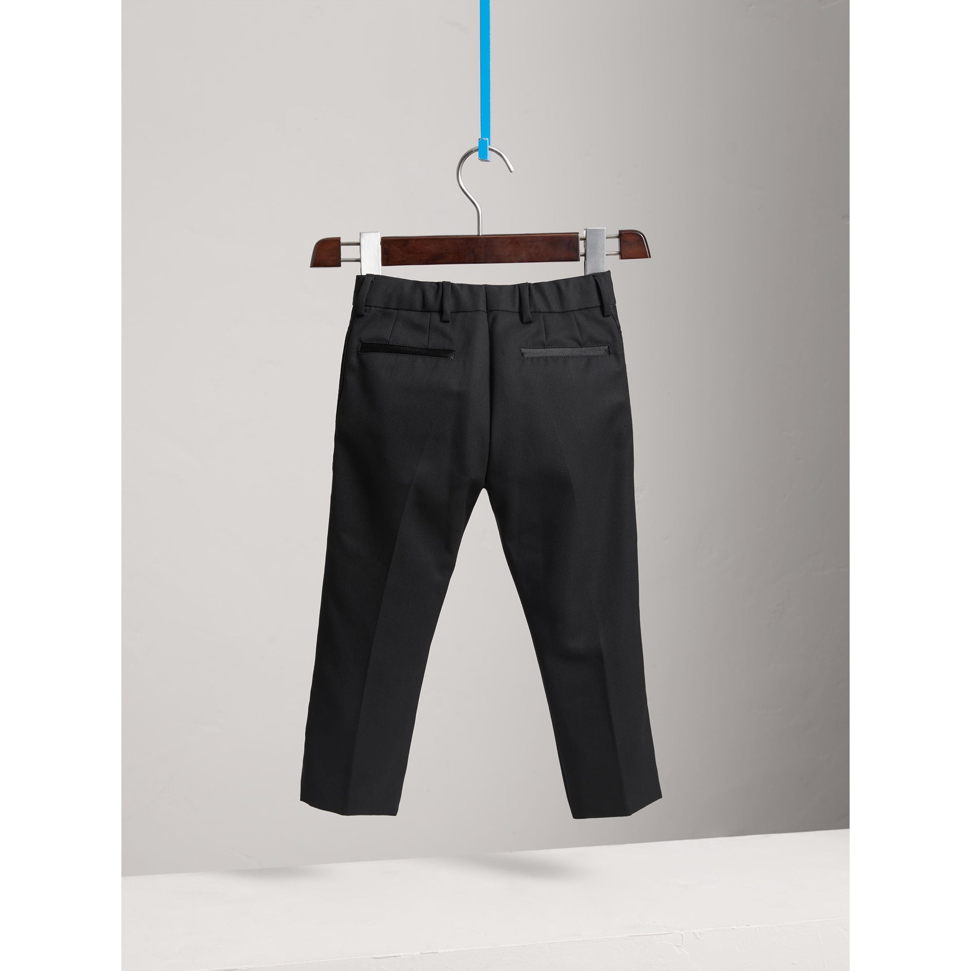 BLACK Pantalon de smoking en laine