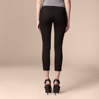 BLACK Jean skinny taille basse ultra-stretch raccourci
