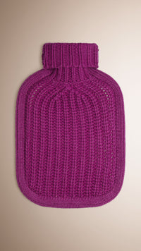 MAGENTA PINK Housse pour bouillotte en cachemire