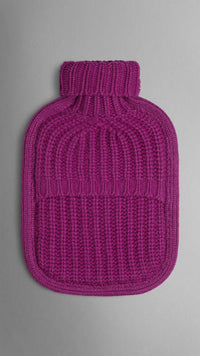 MAGENTA PINK Housse pour bouillotte en cachemire