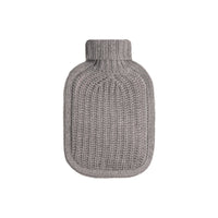 Housse pour bouillotte en cachemire - Camaïeu de Gris Pâles