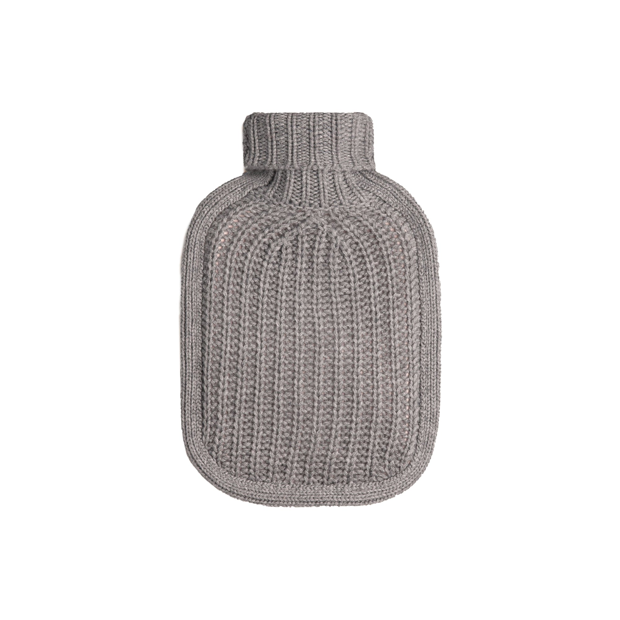 Housse pour bouillotte en cachemire - Camaïeu de Gris Pâles