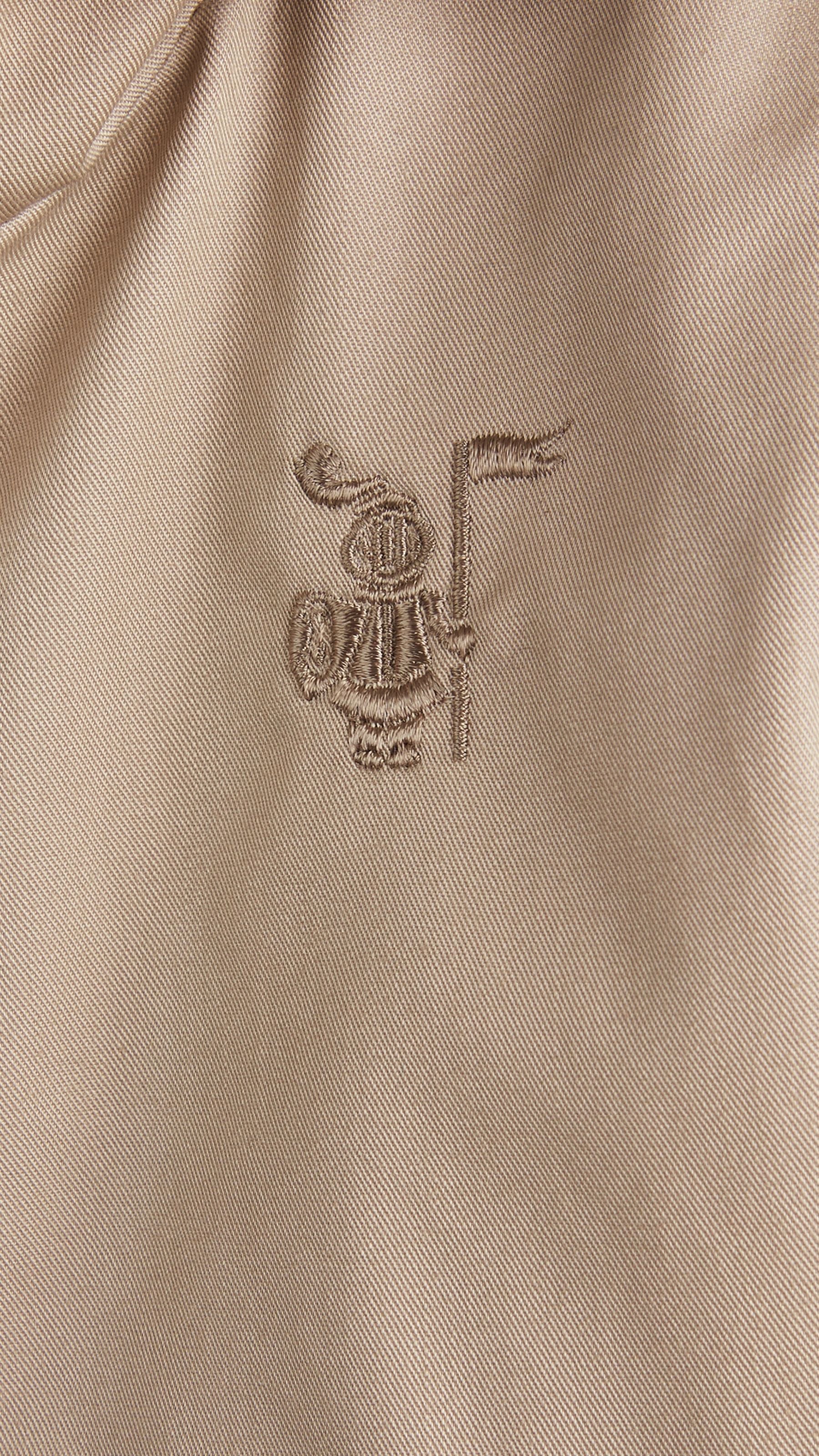 TAUPE Veste à capuche en coton avec ornements check