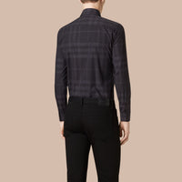 CHARCOAL Chemise de coupe étroite à motif check