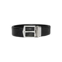 Ceinture réversible en cuir london - Noir