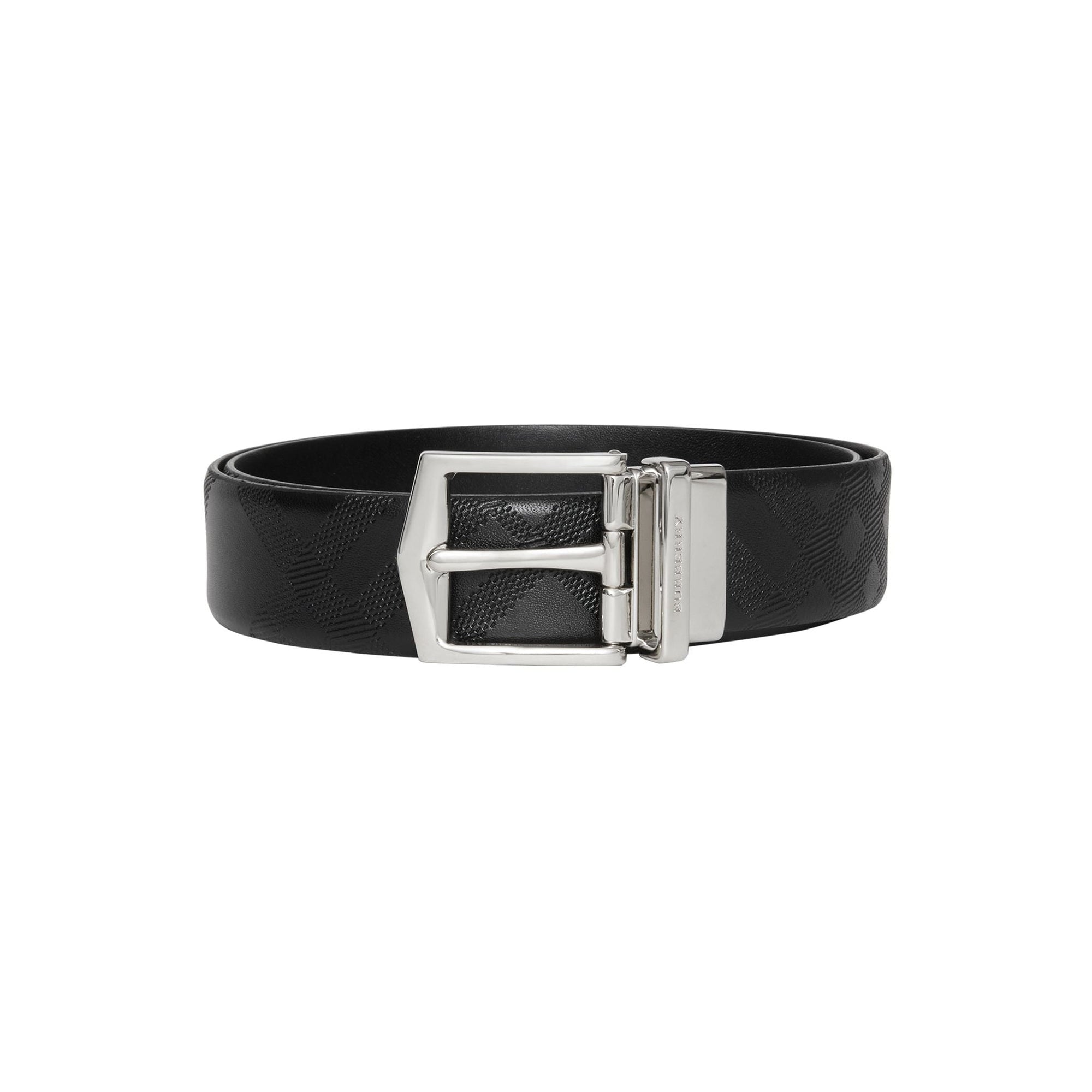 Ceinture réversible en cuir london - Noir