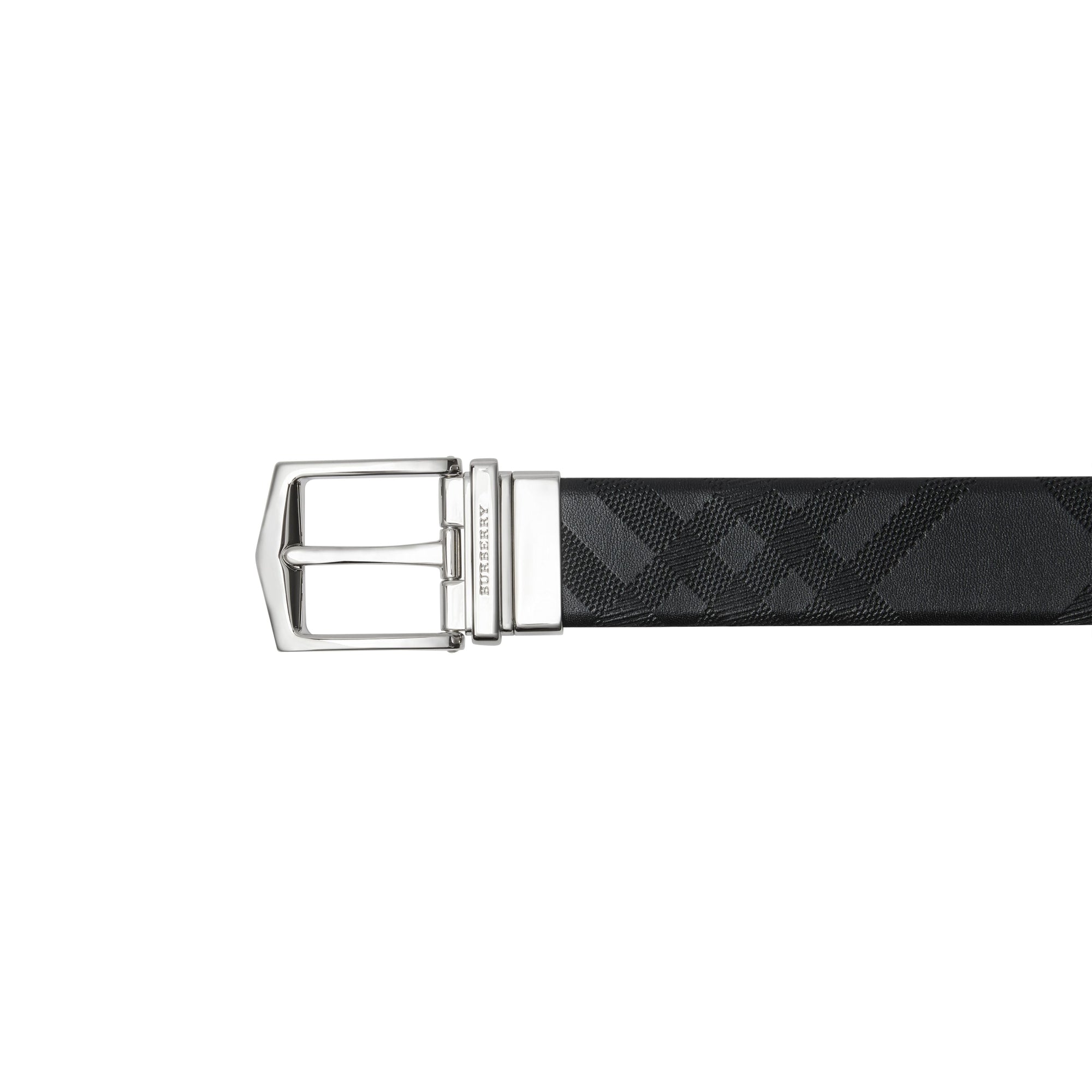 Ceinture réversible en cuir london - Noir