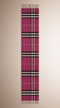 DUSKY HEATHER Écharpe en cachemire à motif check