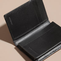 CHARCOAL/BLACK Porte-cartes à motif Horseferry check