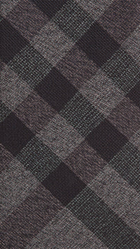 NAVY Cravate classique en soie à motif check