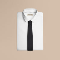 BLACK Cravate moderne en soie