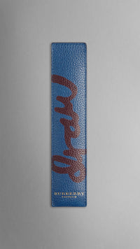 LAPIS BLUE Étui à crayons en cuir grainé