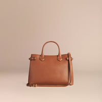 TAN Sac The Banner medium en cuir et coton House check