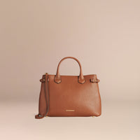 TAN Sac The Banner medium en cuir et coton House check