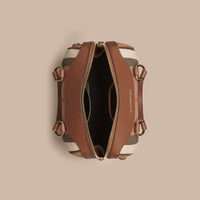 TAN Petit sac The Alchester en coton House check et cuir
