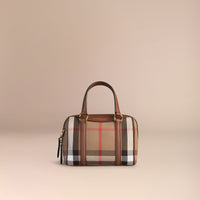 TAN Petit sac The Alchester en coton House check et cuir