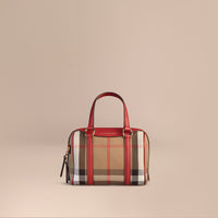 RUSSET RED Petit sac The Alchester en coton House check et cuir