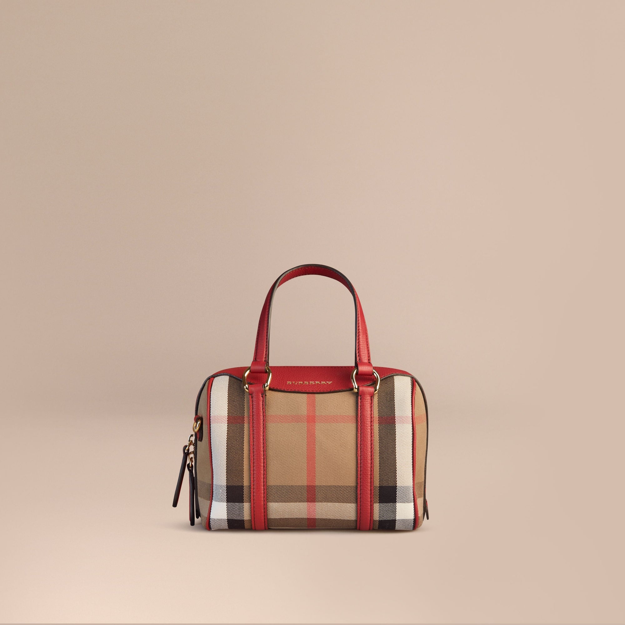 RUSSET RED Petit sac The Alchester en coton House check et cuir