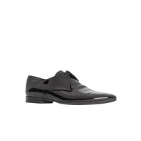 BLACK Chaussures à lacets en cuir ciré