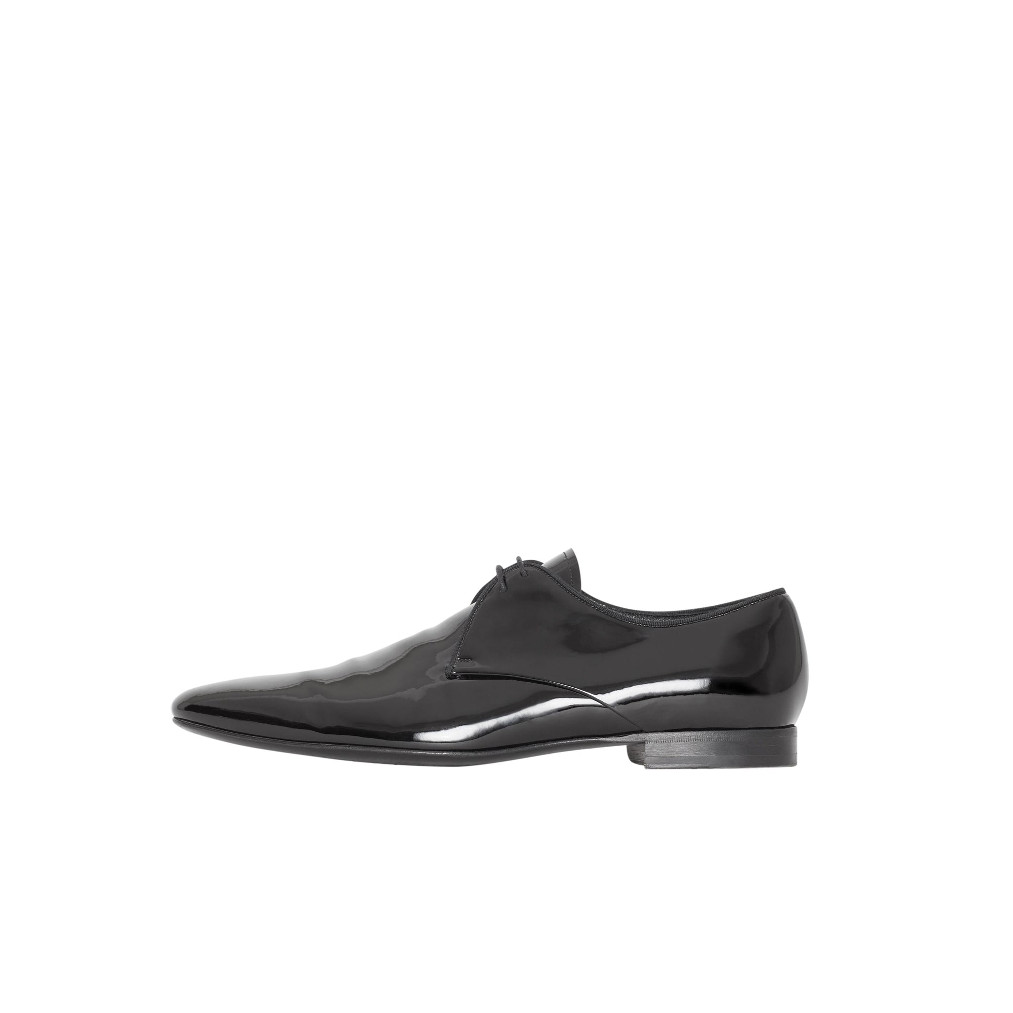 BLACK Chaussures à lacets en cuir ciré