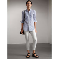 WHITE Jean skinny taille basse raccourci