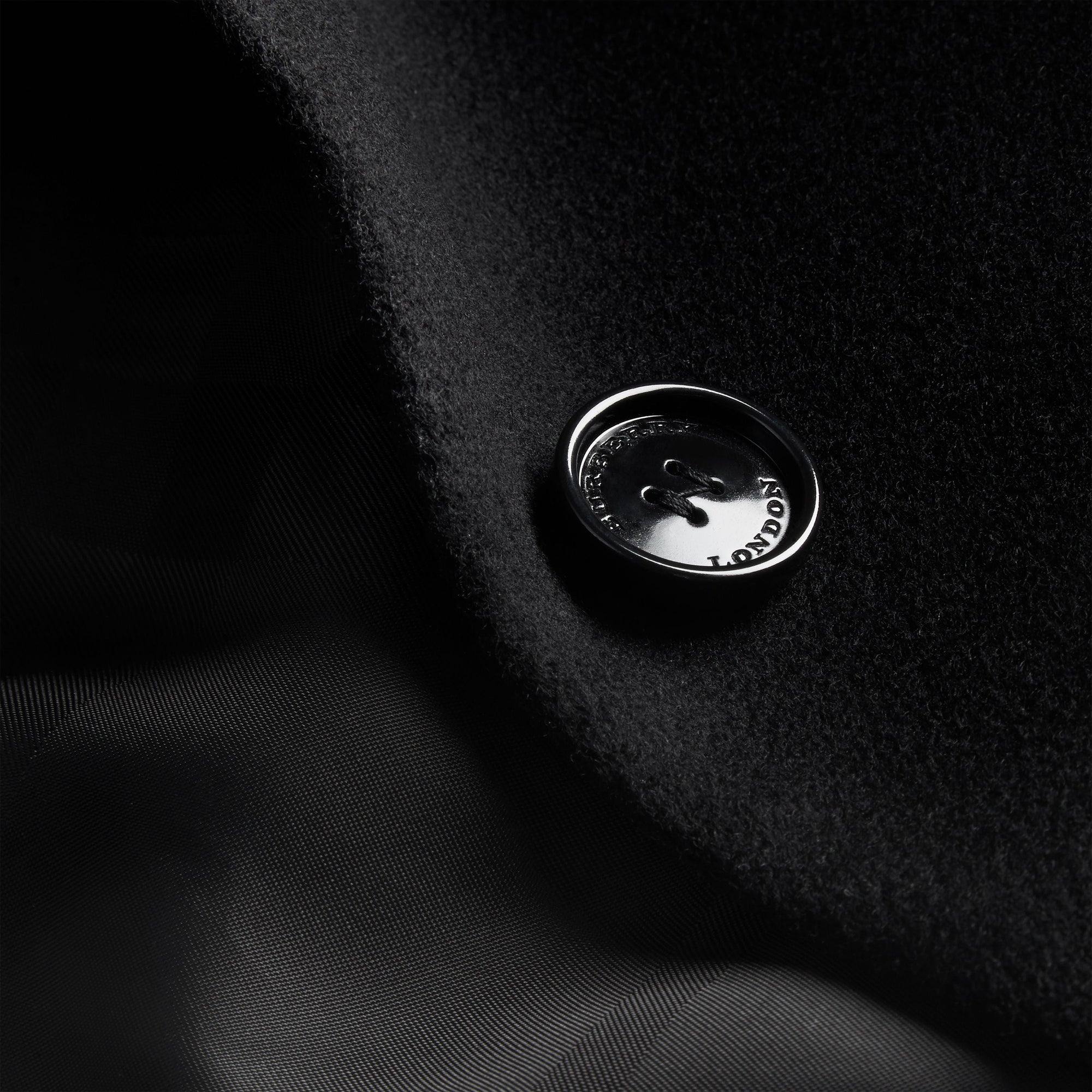 BLACK Manteau ajusté en laine et cachemire