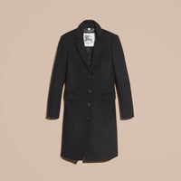 BLACK Manteau ajusté en laine et cachemire