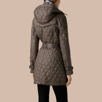 MINK GREY Manteau matelassé
