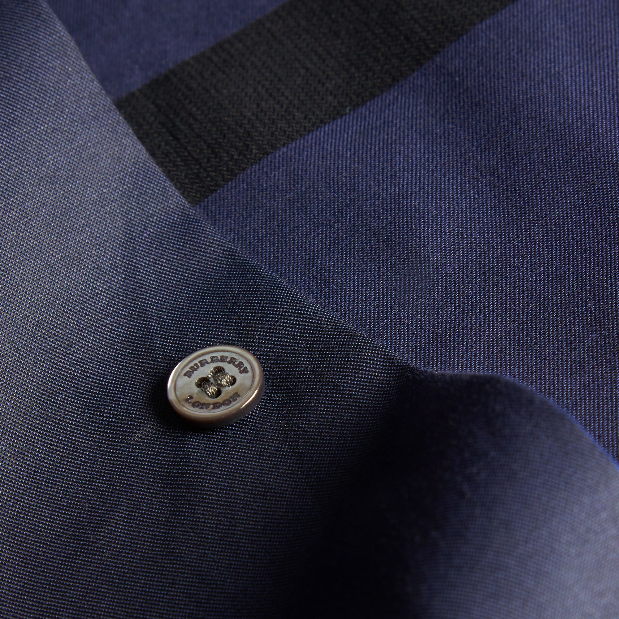 NAVY Chemise en coton à motif check