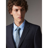 NAVY Costume de coupe étroite en laine