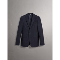 NAVY Costume de coupe étroite en laine