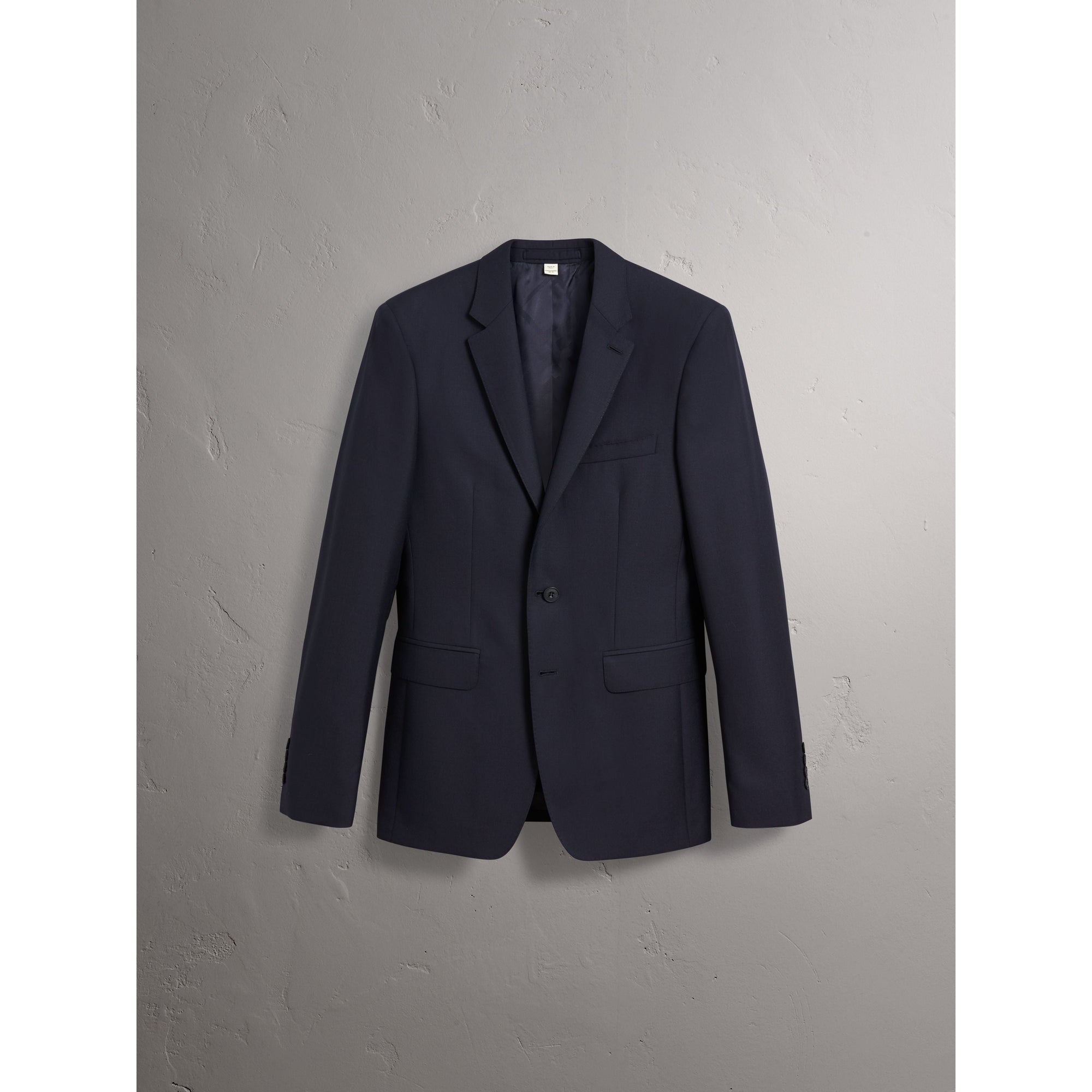 NAVY Costume de coupe étroite en laine