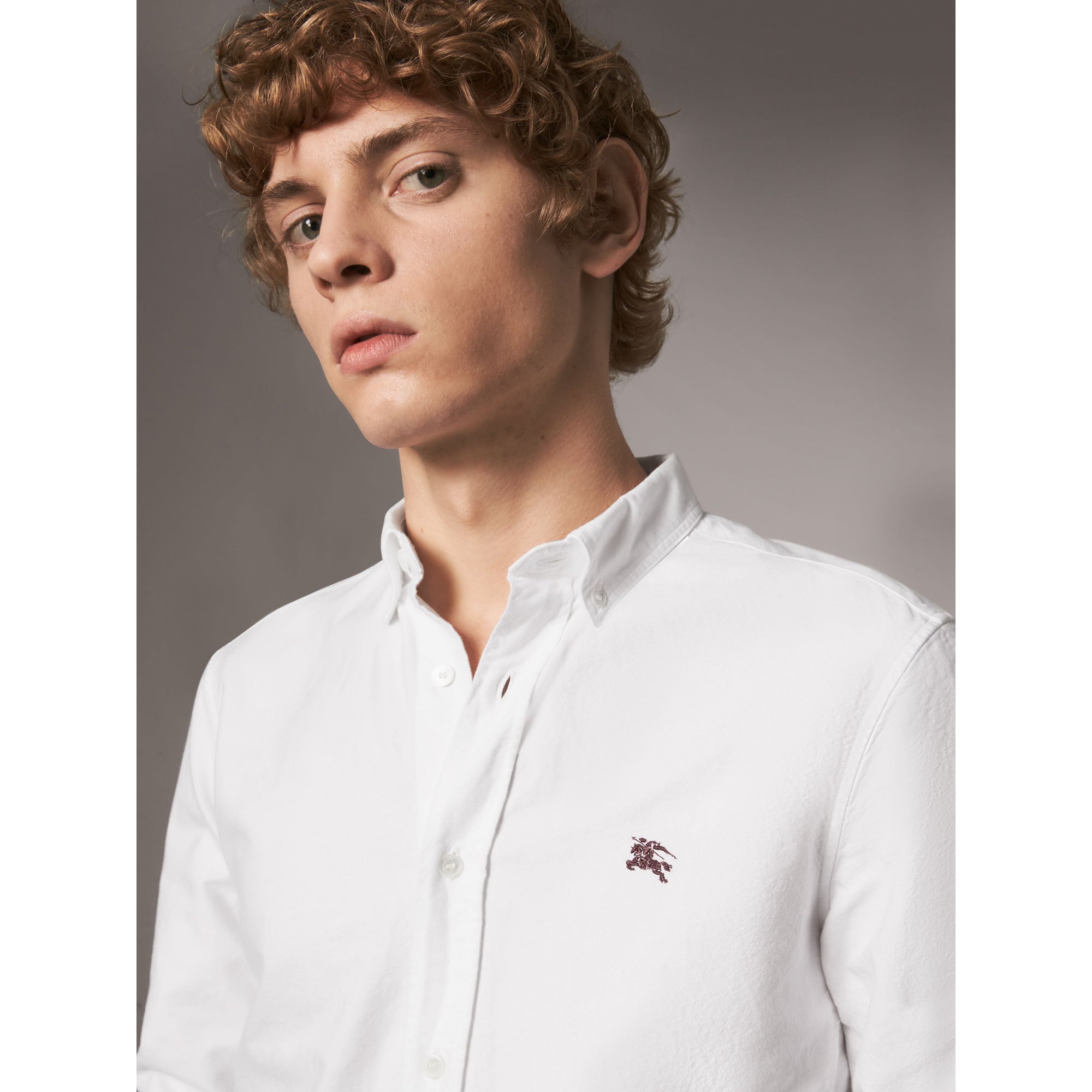 WHITE Chemise Oxford en coton