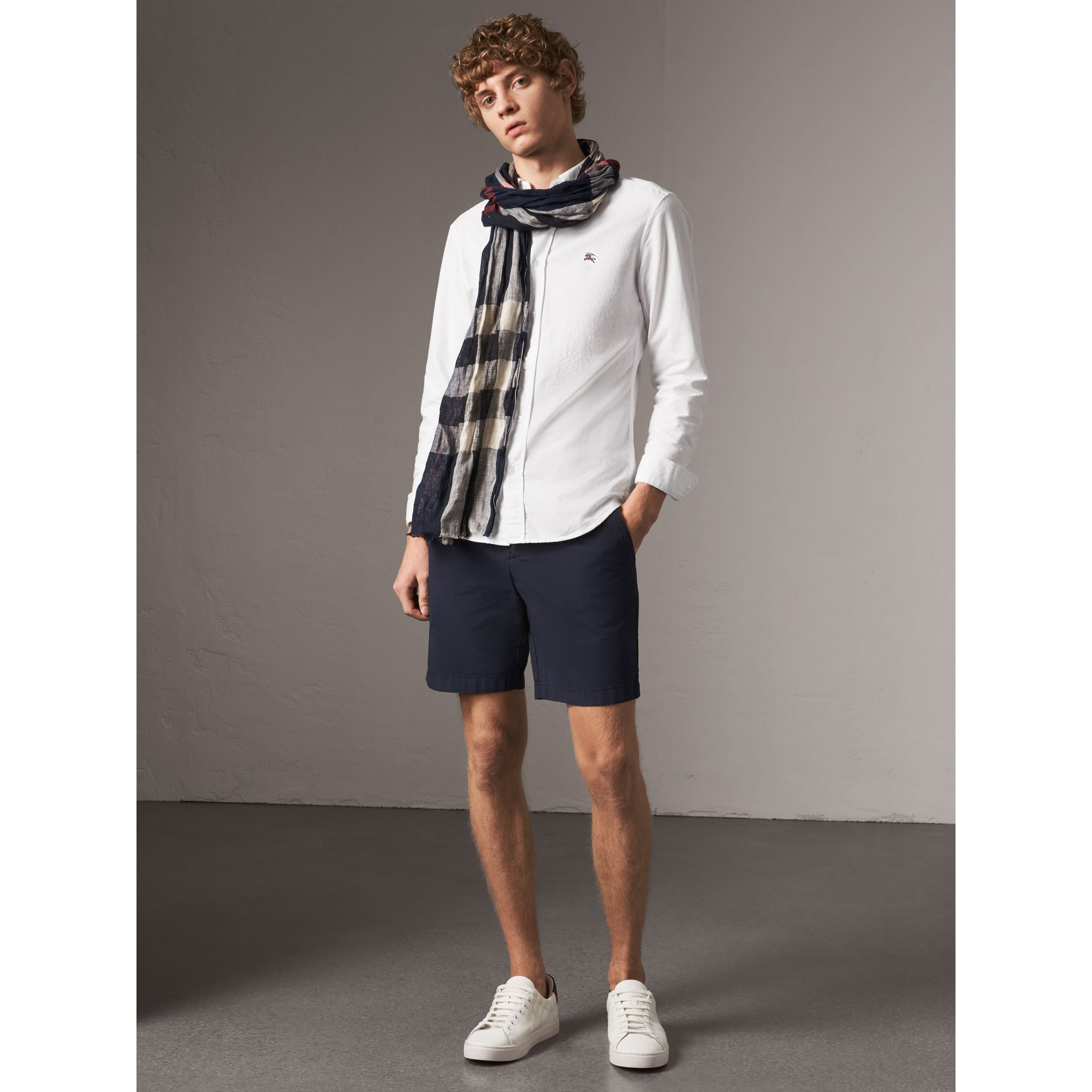 WHITE Chemise Oxford en coton