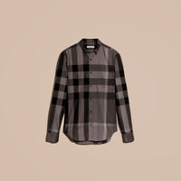 CHARCOAL Chemise en coton à motif check