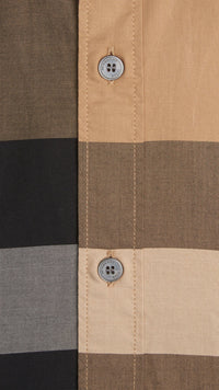 CAMEL Chemise en coton à motif Giant exploded check