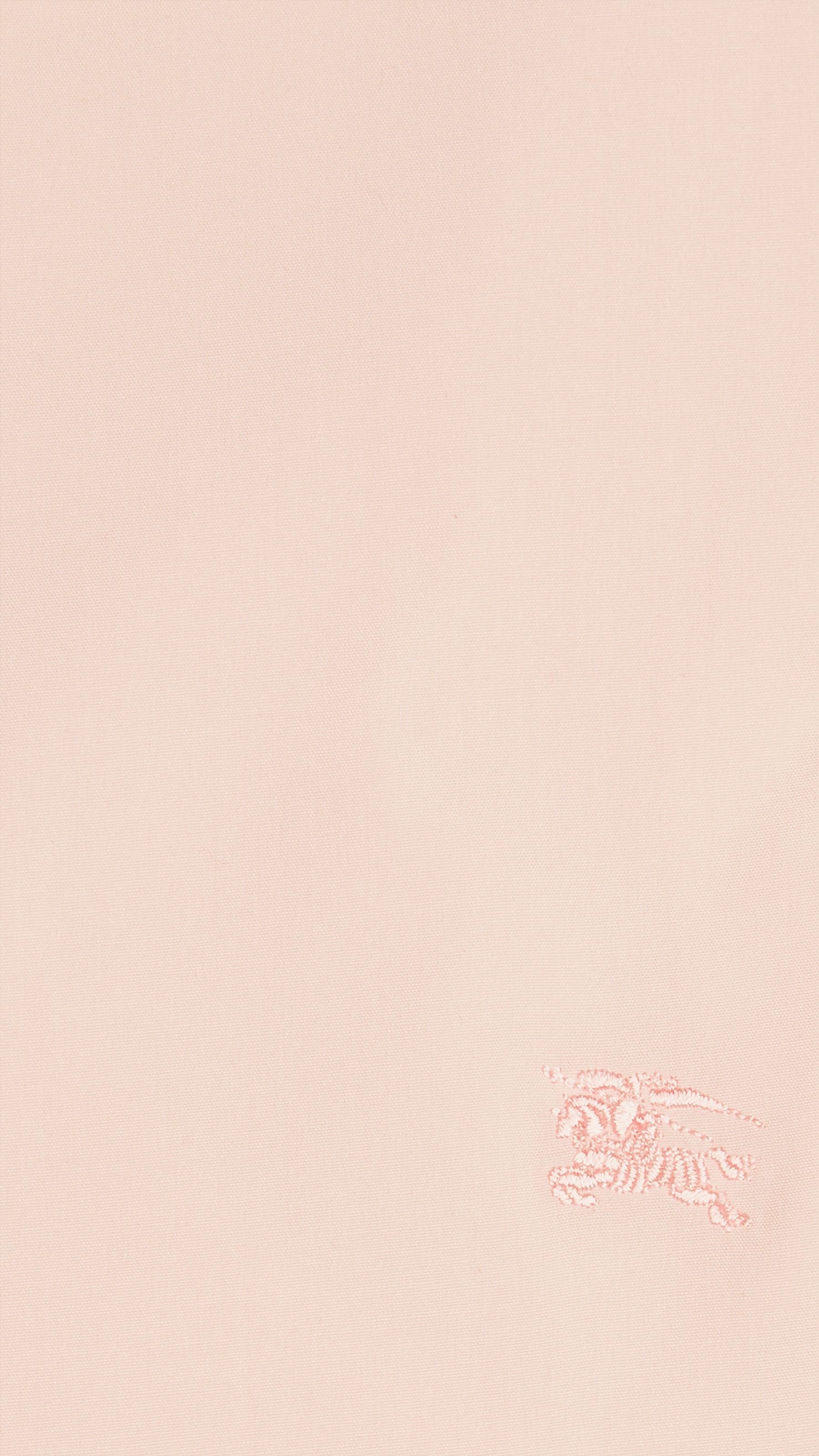 PALE PINK Chemise en coton extensible avec éléments check